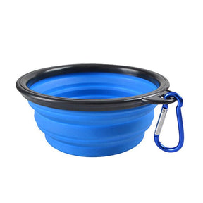 Collapsible Pet Feeder Bowl With Carabiner