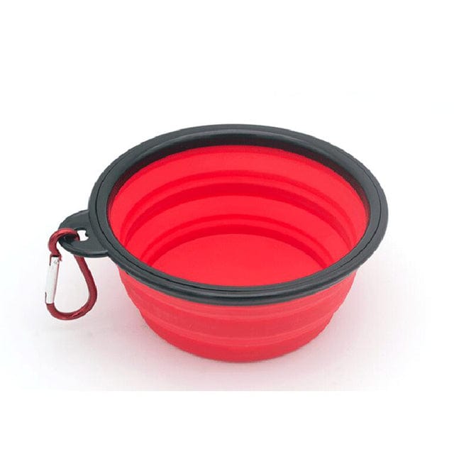 Collapsible Pet Feeder Bowl With Carabiner