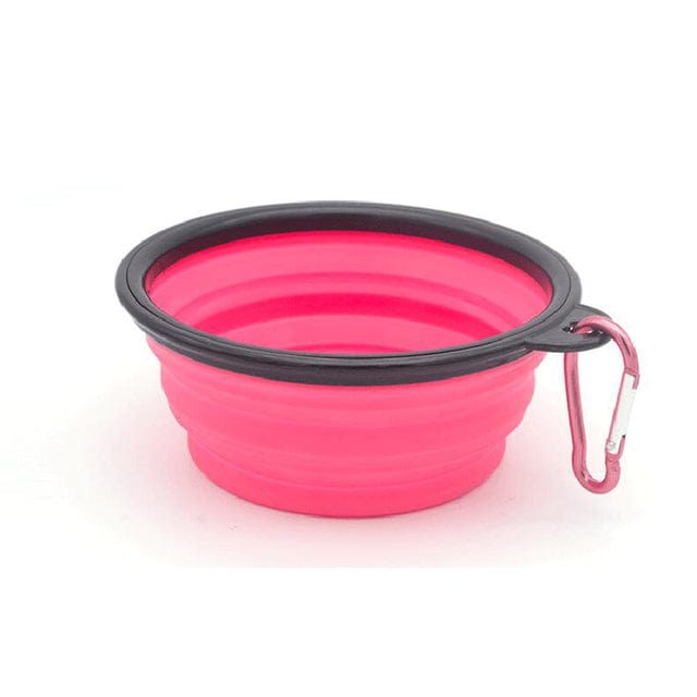 Collapsible Pet Feeder Bowl With Carabiner