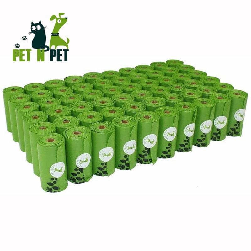 Eco-Friendly Biodegradable Dog Poop Bags 1080 Counts (60 Rolls Unscented Waste Bags)