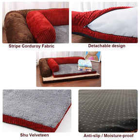 L Shaped Chaise Lounge Beds for Dogs