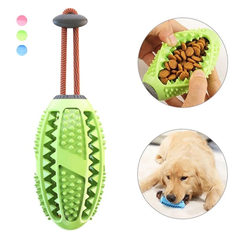 Interactive Teeth Cleaner Chew Toy and Food Dispenser