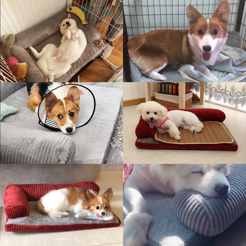 L Shaped Chaise Lounge Beds for Dogs