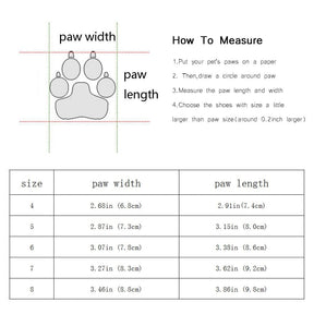 4PCS Waterproof Shoes For Large Dogs