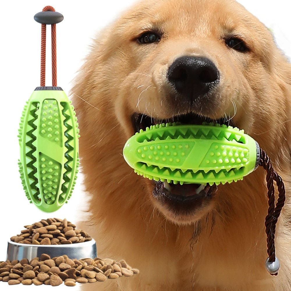 Interactive Teeth Cleaner Chew Toy and Food Dispenser