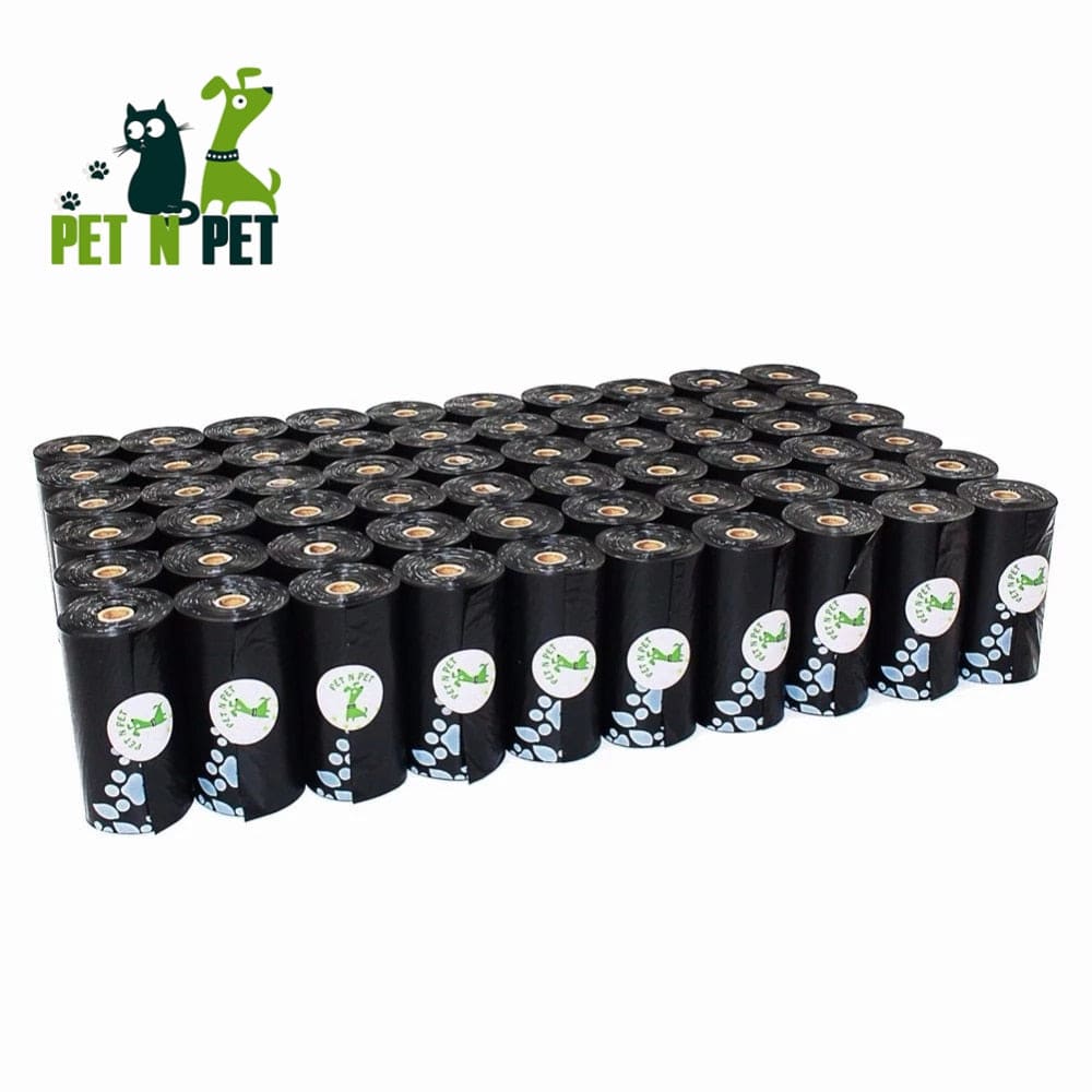 Eco-Friendly Biodegradable Dog Poop Bags 1080 Counts (60 Rolls Unscented Waste Bags)