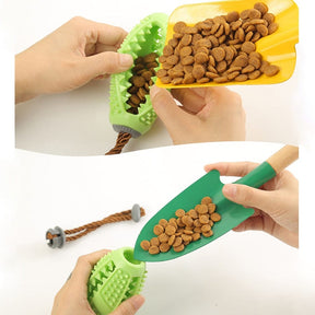 Interactive Teeth Cleaner Chew Toy and Food Dispenser