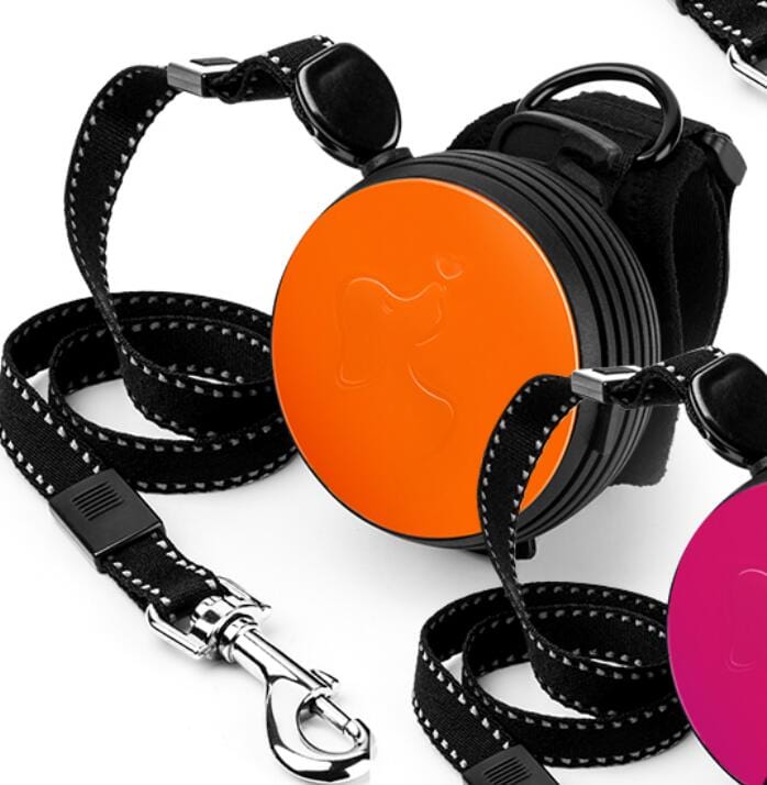 Hands-Free Quick Release Adjustable Wrist Strap Retractable Dog Leash