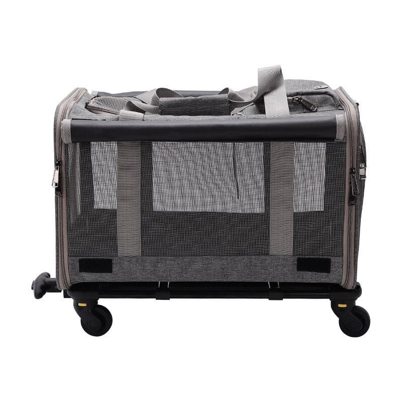 Rolling Pet Carrier with Detachable Wheels