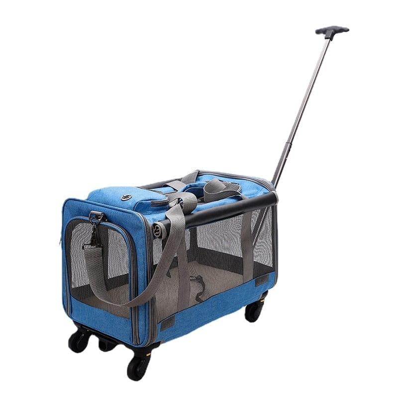 Rolling Pet Carrier with Detachable Wheels