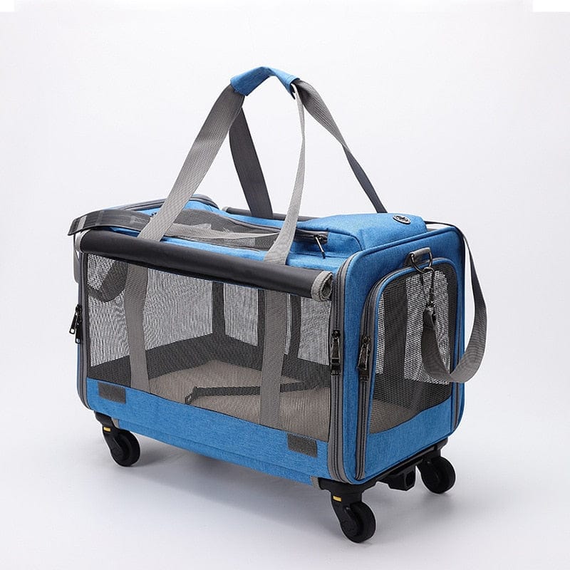 Rolling Pet Carrier with Detachable Wheels