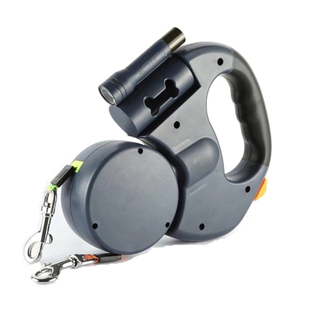 LED Retractable Dual Dog Leash