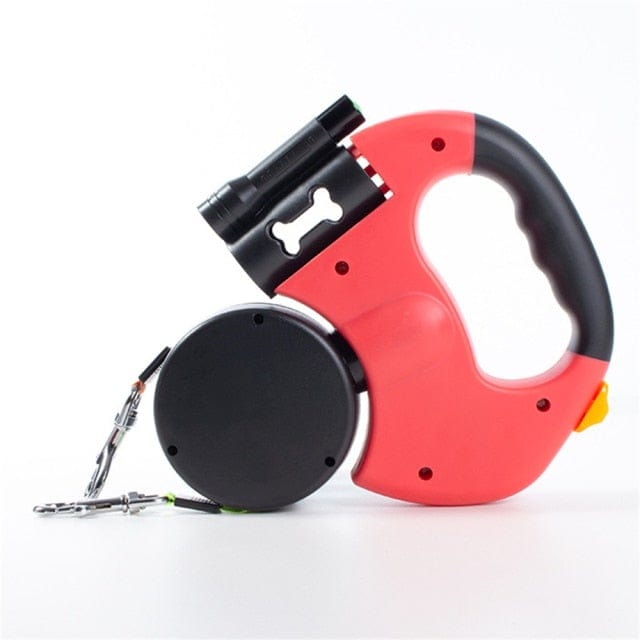 LED Retractable Dual Dog Leash