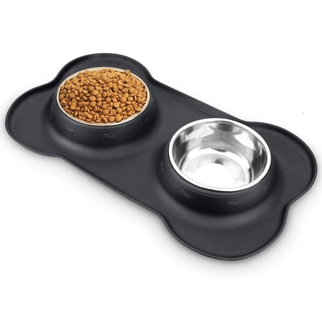 Ant-Slip Stainless Steel Bowl With Silicone Mat Durable