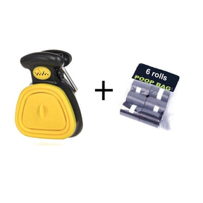 Traveling Foldable Pooper Scooper +1 Roll Decomposable Bag for Easy Cleanup
